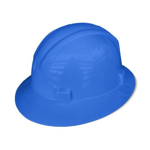 4 Point Full Brim Blue Hard Hat